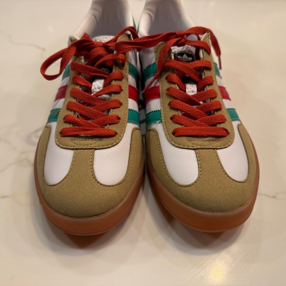 adidas Sneakers in White, Red, Green, and Tan - Picture 6 of 9